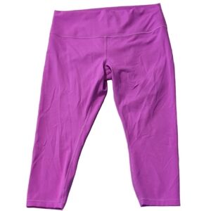 Lululemon Wunder Train High-Rise Crop 23" Moonlit Magenta Size 16